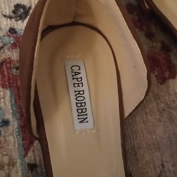 Suede Brown Tan Flats 9 9/12 - Picture 3 of 7